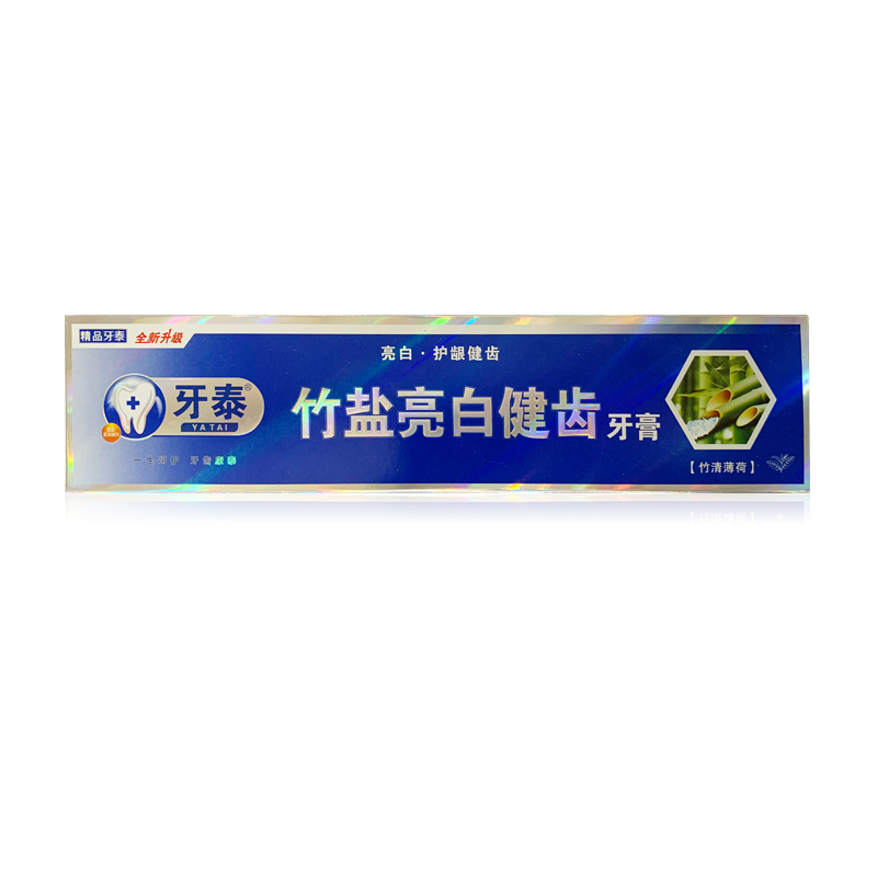 竹盐亮白健齿牙膏竹清薄荷